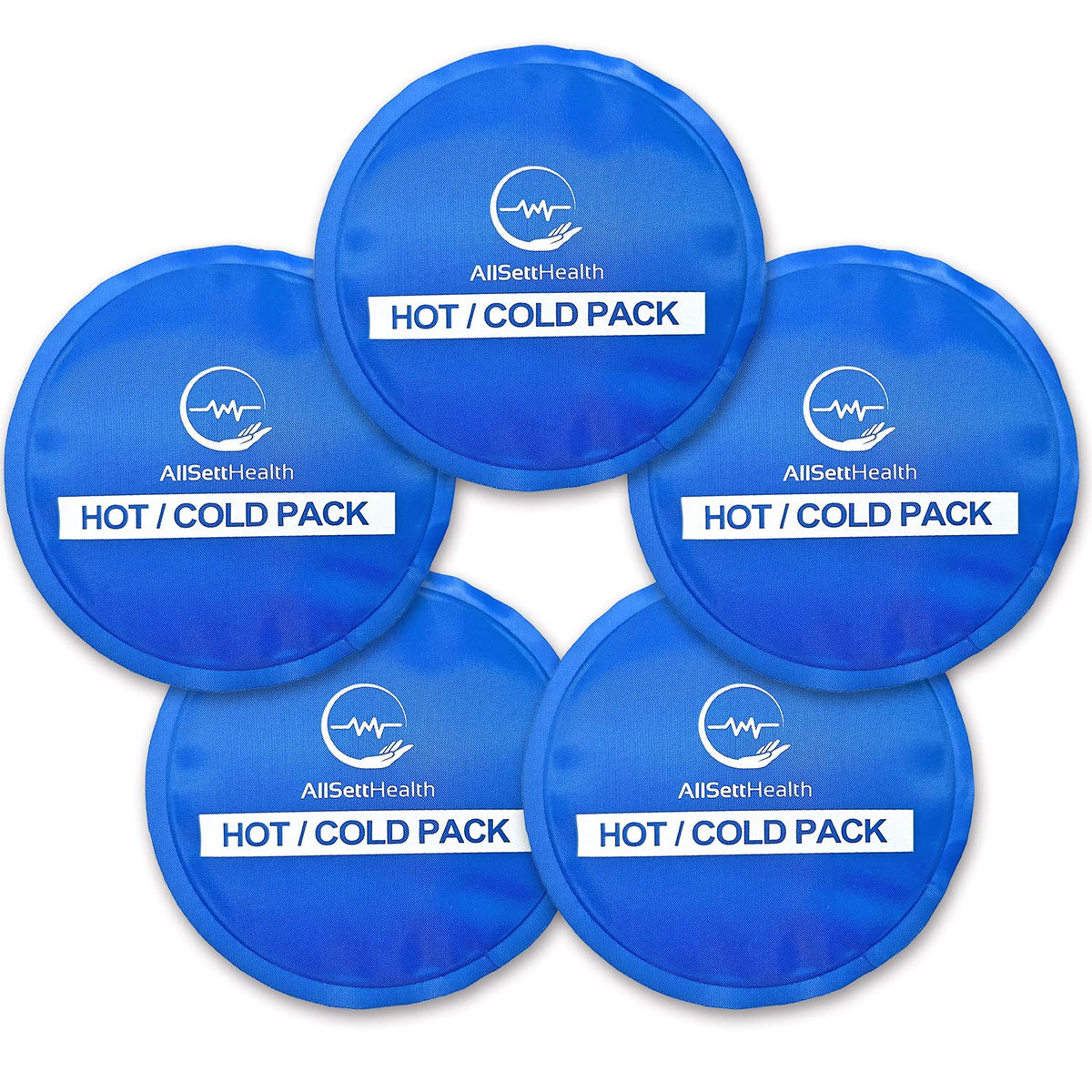 Compresse gel chaud et froid AllSett Health, pack de 6 prêt à l’emploi