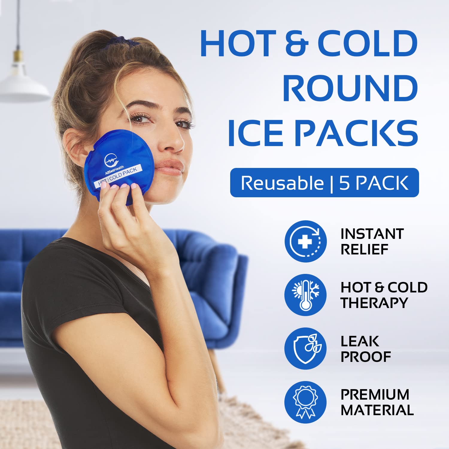 Compresse gel AllSett Health réfrigérée idéale pour boîte-repas