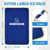 AllSett Health compresse gel XL reste souple même congelée pour un ajustement confortable.