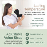 AllSett Health gel solide flexible s'adapte au poignet.
