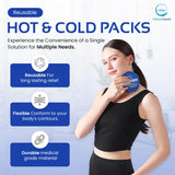 AllSett Health kit chaud-froid ovale pour détendre les muscles après l'effort.