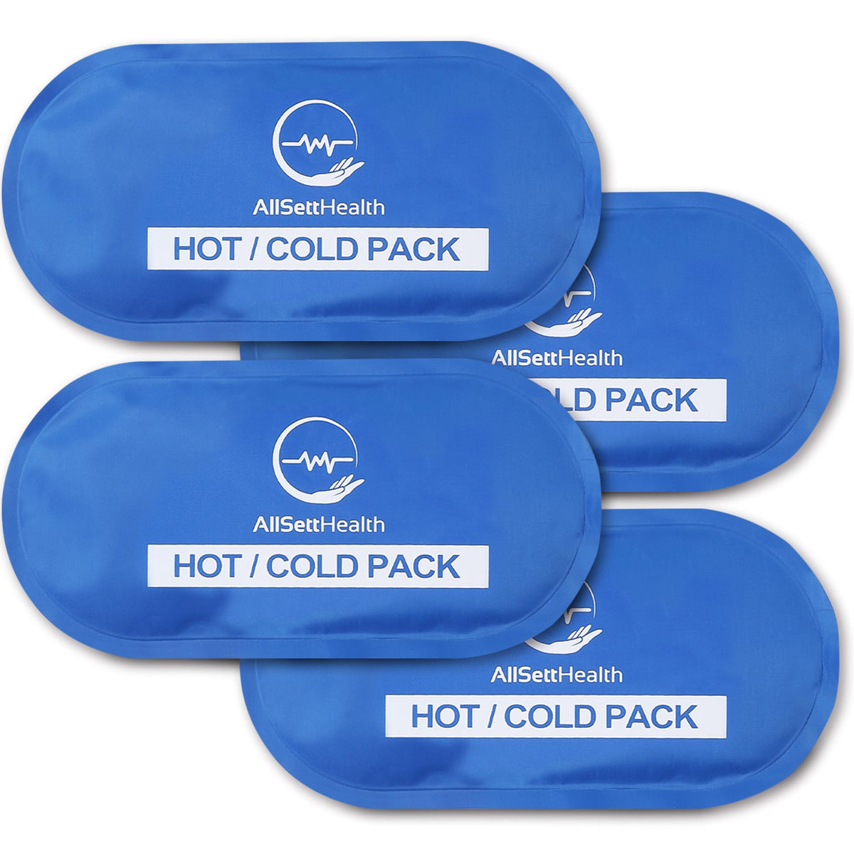 Poche de glace réutilisable AllSett Health, 10,5x5 pouces, idéale pour réduire le gonflement.