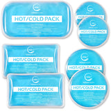 AllSett Health sachets gel chaud et froid – sept formes variées pour flexibilité.