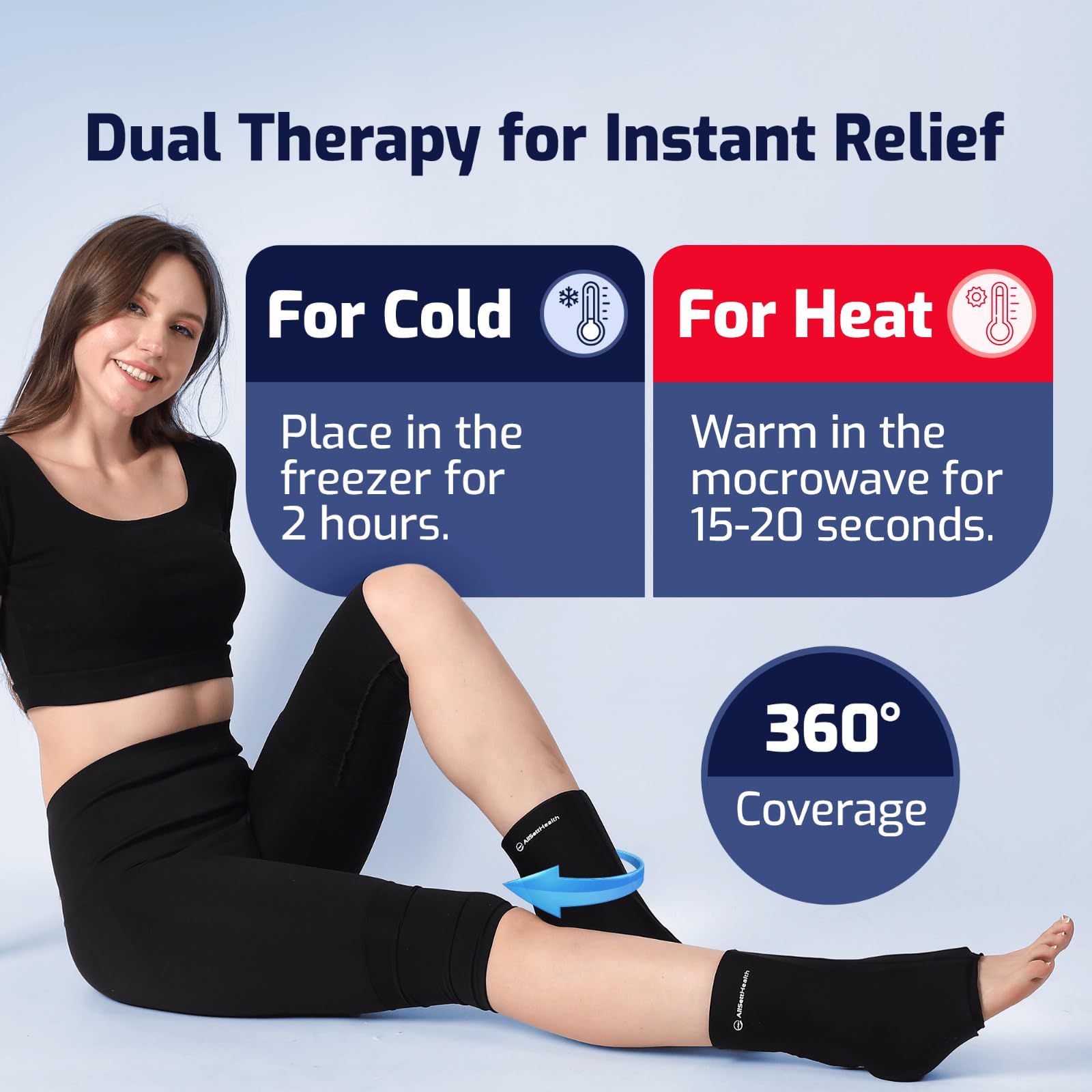 AllSett Health therapie-chaude-froide-pied: soulagement rapide lors inflammations et douleurs.