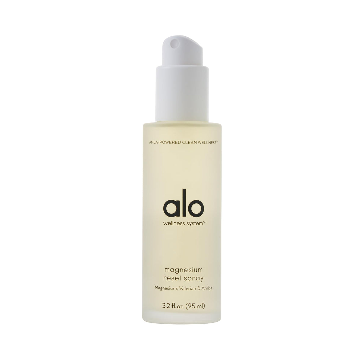 Alo Magnesium Reset, bouteille en action pour relaxation rapide après l’effort.