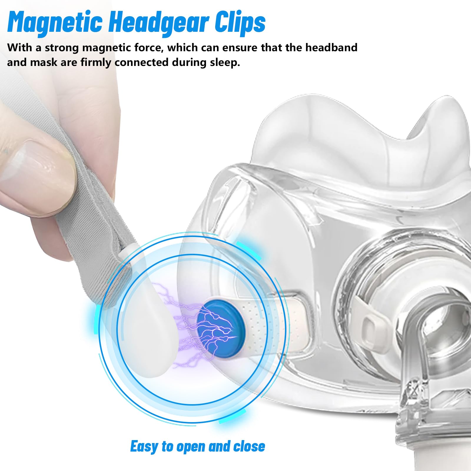 Alocs clip-harnais-magnetique AirFit F30, remplacement facile et fiable.