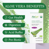 AloeCure: jus-aloe-vera-bio-raisins prêt à déguster pour un usage quotidien.