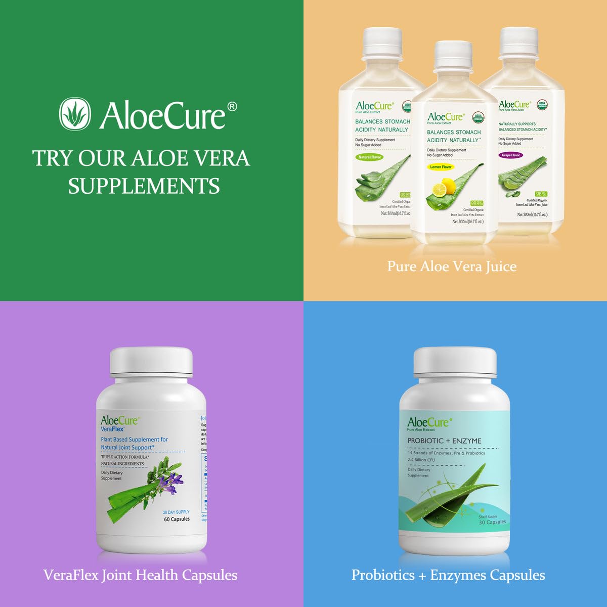 AloeCure: bienfaits potentiels pour digestion et confort quotidien.