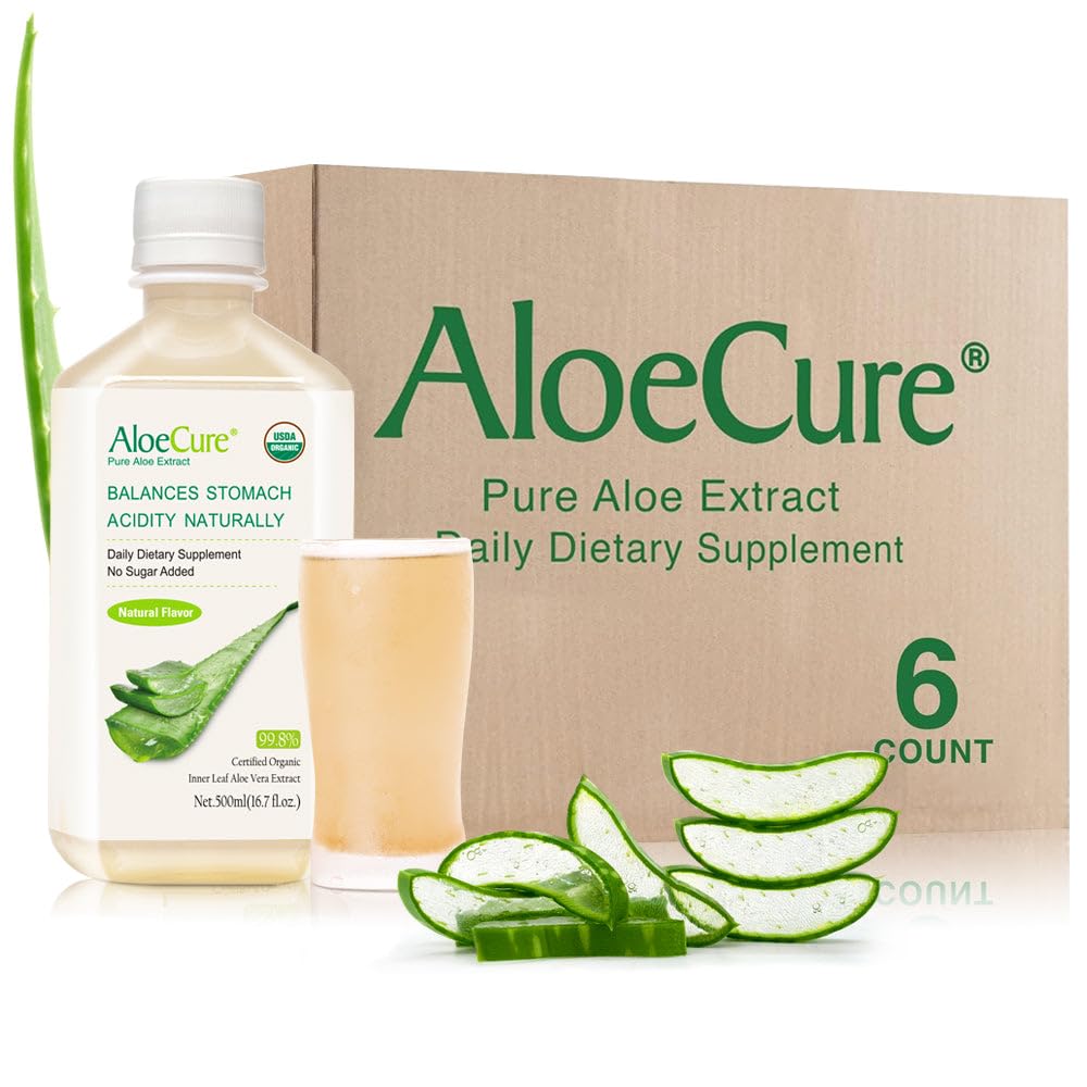 AloeCure - bouteille Aloe Vera Bio, richesse naturelle pour le bien-être quotidien.