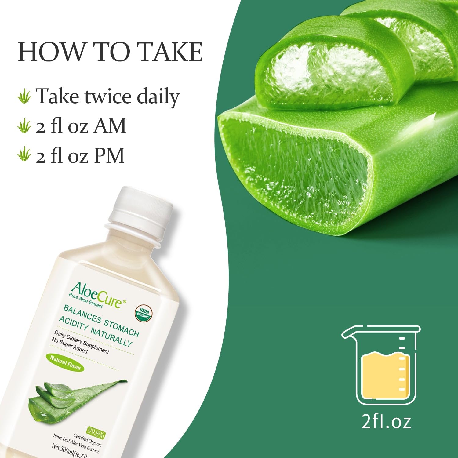AloeCure: certifications bio et Ecocert, production respectueuse.