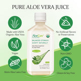 AloeCure: étiquette bio certifiée reflétant l'engagement qualité.