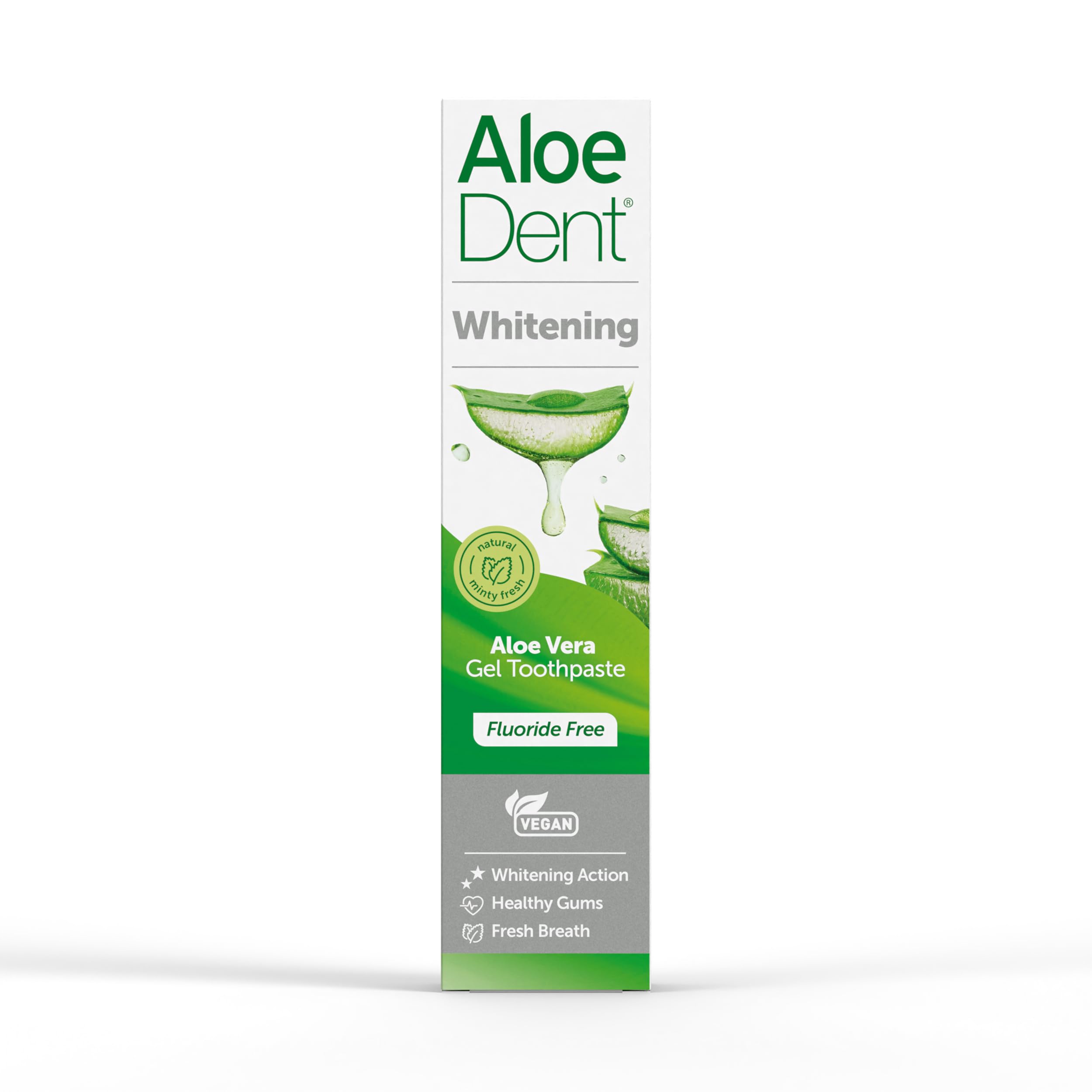 Aloe Dent utilisation quotidienne dentifrice aloé vera, prêt pour votre routine.