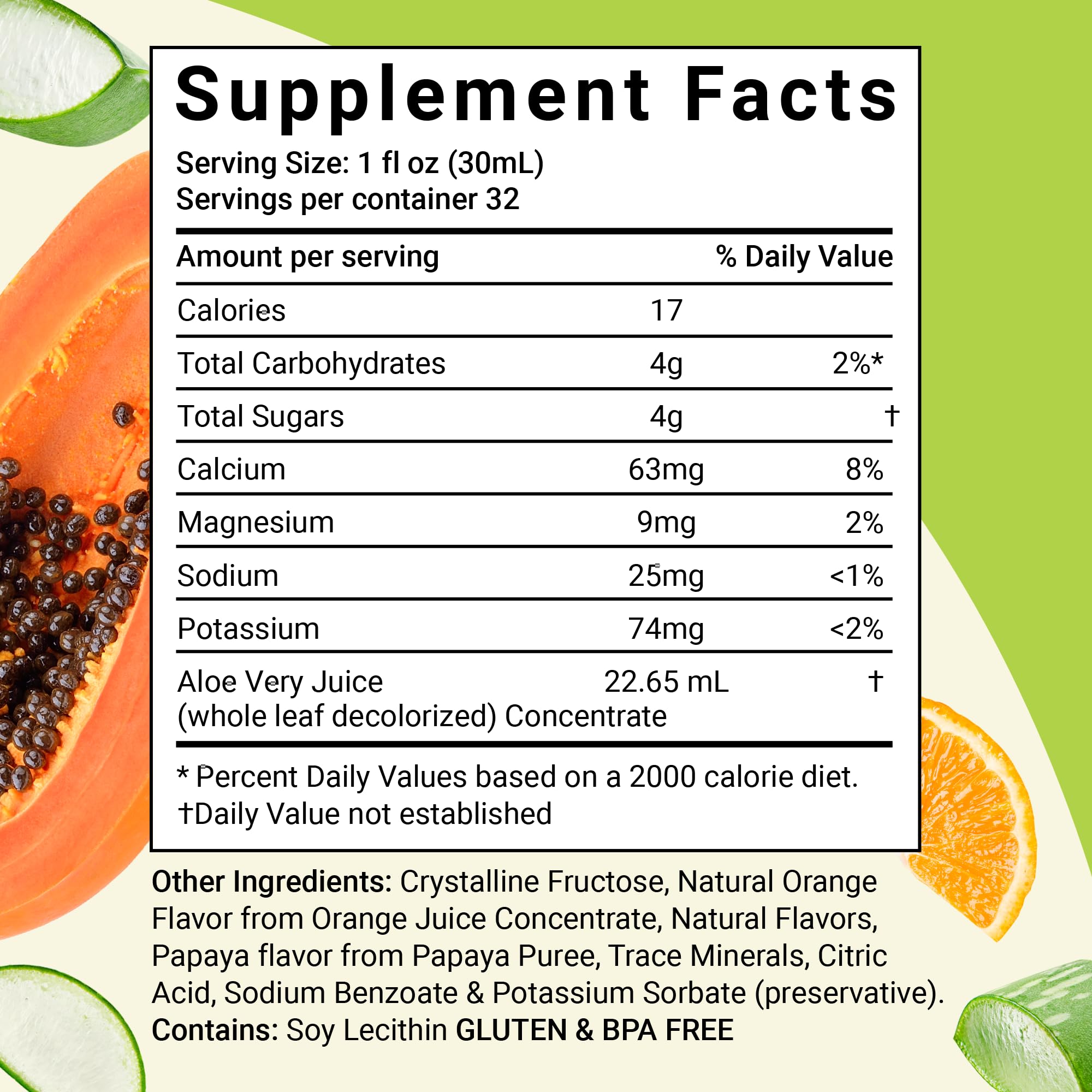 Aloe Life - étiquette biologique certifiée, preuve de qualité et traçabilité.