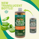 Aloe Life - jus versé dans un verre, dégustation rafraîchissante et fruitée.