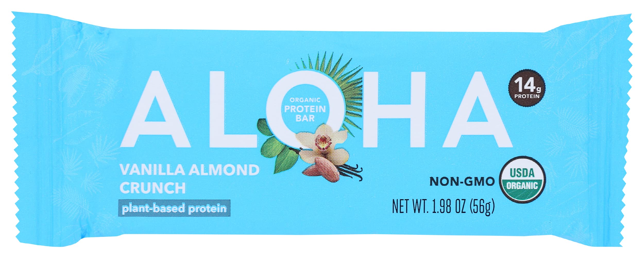 Barre protéinée ALOHA vanille-amande, emballage pratique pour un snack rapide