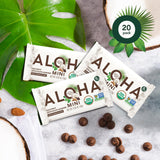 Barre ALOHA minis coco-chocolat-amande, vegan et sans gluten, snack sûr.