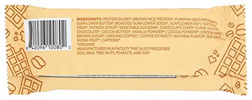 ALOHA barres chocolat espresso, label bio USDA et sans gluten.