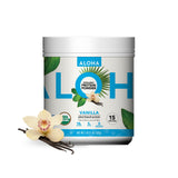 ALOHA protéine vanille, étiquette biologique et recyclable