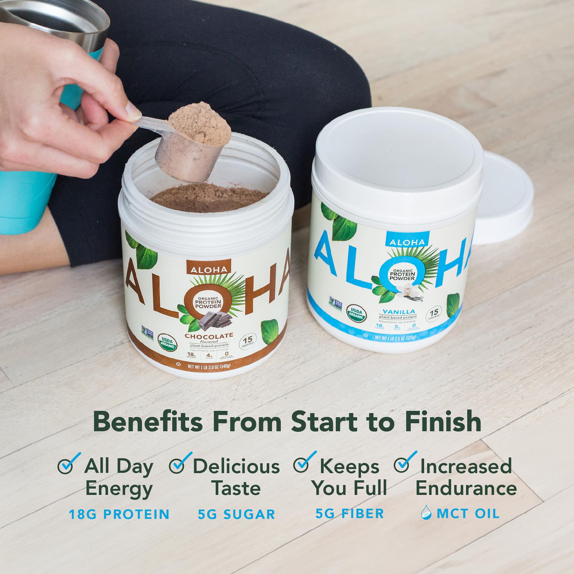 ALOHA Protéine Végétale Chocolat, sans soja et vegan pour régimes variés