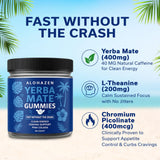Gommes AlohaZen Yerba Mate – gros plan sur la texture tropicale