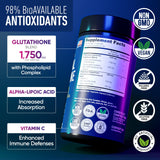 Alpha Flow – capsules glutathion liposomal 1100mg favorisant l'absorption