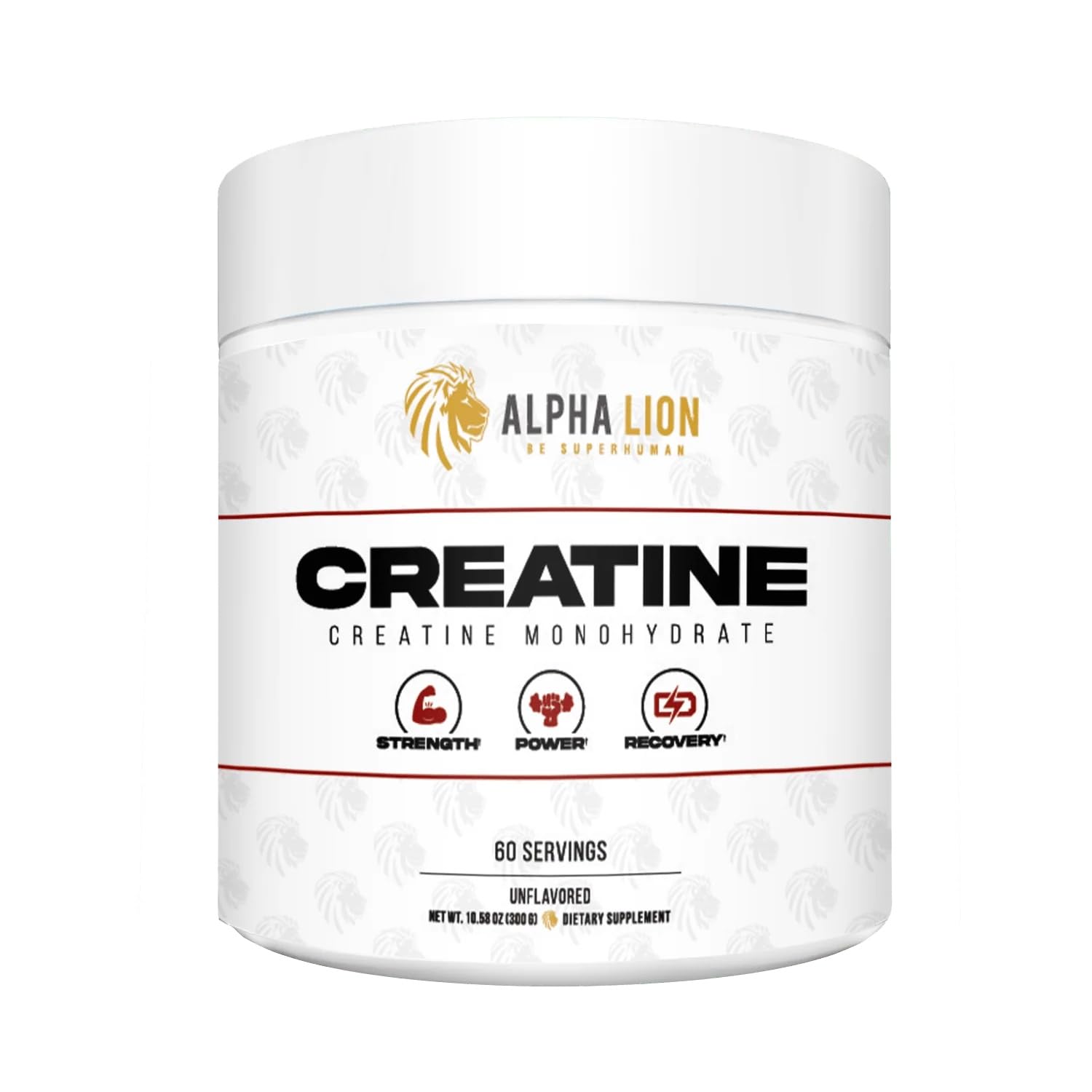 ALPHA LION Créatine Monohydrate en bouteille, soutien à la force musculaire