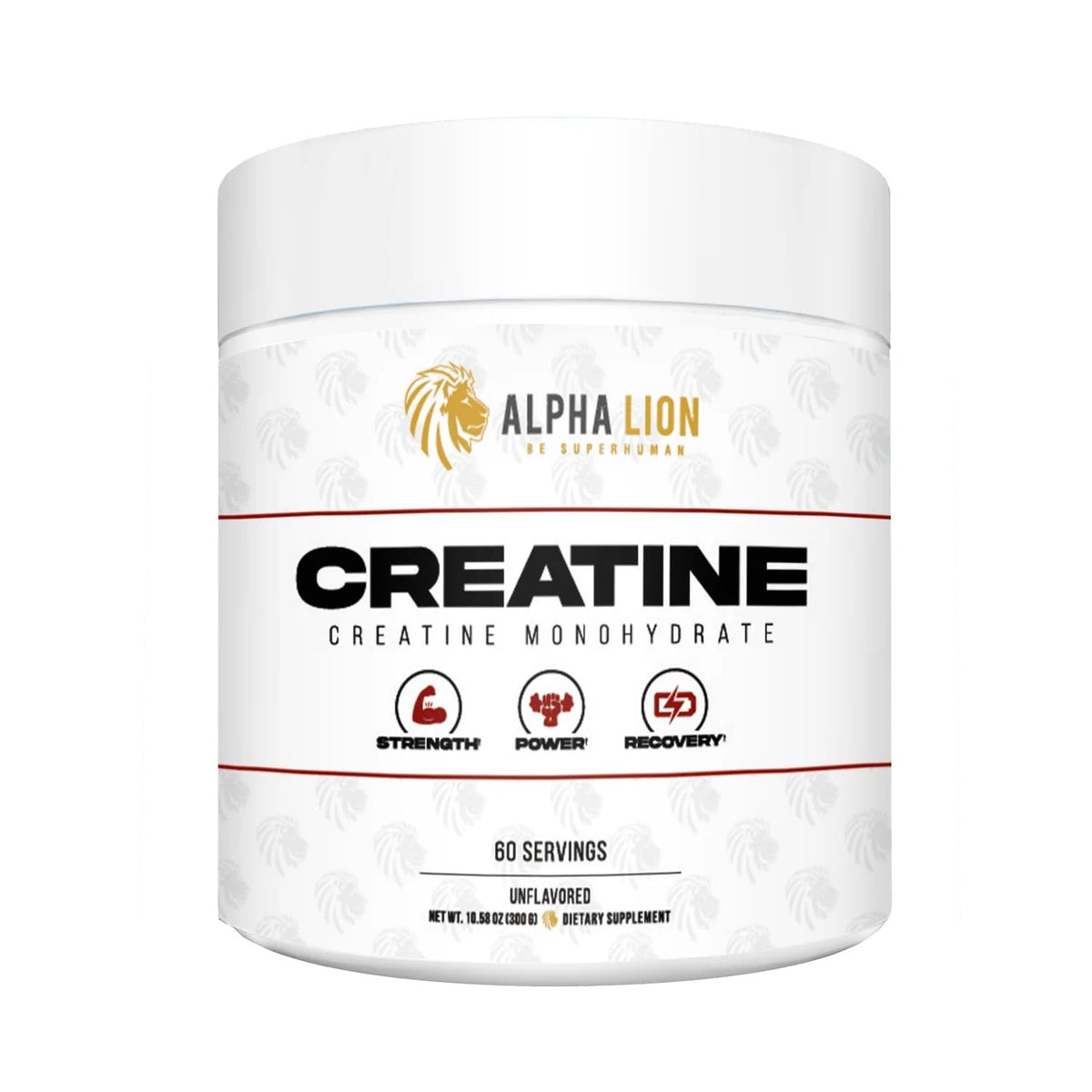 ALPHA LION Créatine Monohydrate en bouteille, soutien à la force musculaire