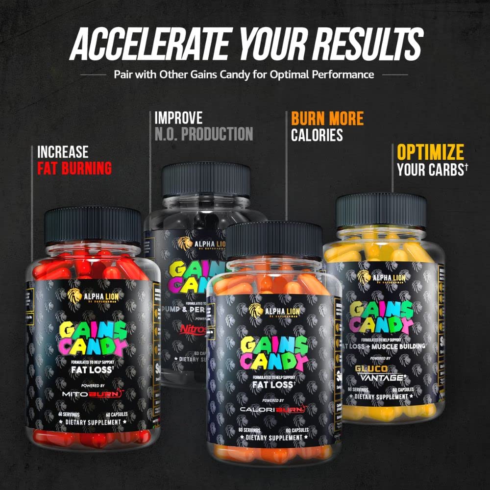 ALPHA LION Gains Candy – emballage élégant prêt pour les séances sportives
