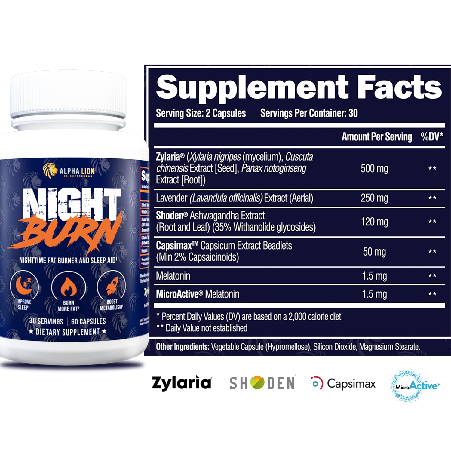 ALPHA LION Night Burn – utilisation en soirée pour soutenir la détente.