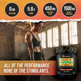 ALPHA LION Pump Pre Workout — shaker eau, melange rapide sans cafeine.