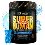 ALPHA LION Superhuman Burn, bouteille prête pour une énergie potentielle lors de l'entraînement.