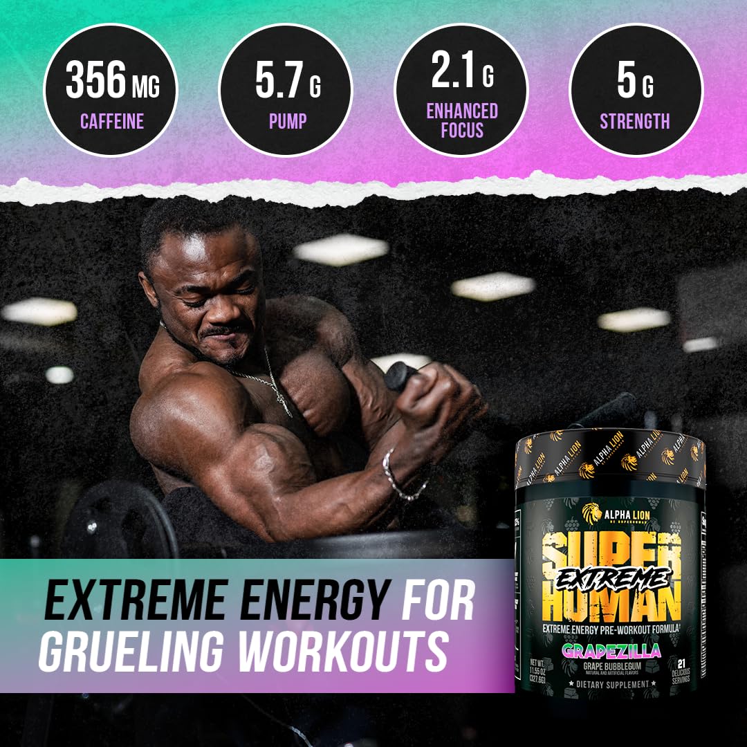 ALPHA LION Superhuman Extreme avec scoop - dosage précis.
