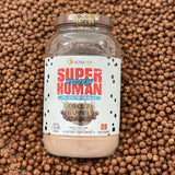 ALPHA LION Superhuman Whey Isolate chocolat Cocoa Buffs, étiquette claire pour repérer la saveur et varier les plaisirs.