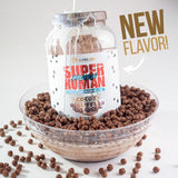 ALPHA LION Superhuman Whey Isolate chocolat Cocoa Buffs, planche cuisine simple pour préparation rapide après séance.