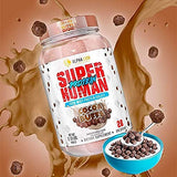 ALPHA LION Superhuman Whey Isolate chocolat Cocoa Buffs, shaker idéal pour mélanger rapidement après l'effort.