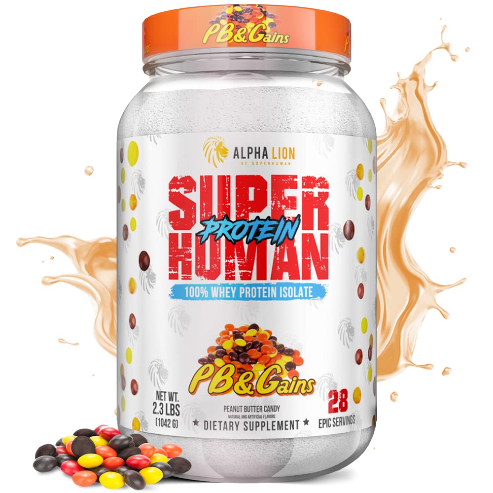ALPHA LION Superhuman: poudre vanille pour récupération musculaire après l'entraînement.