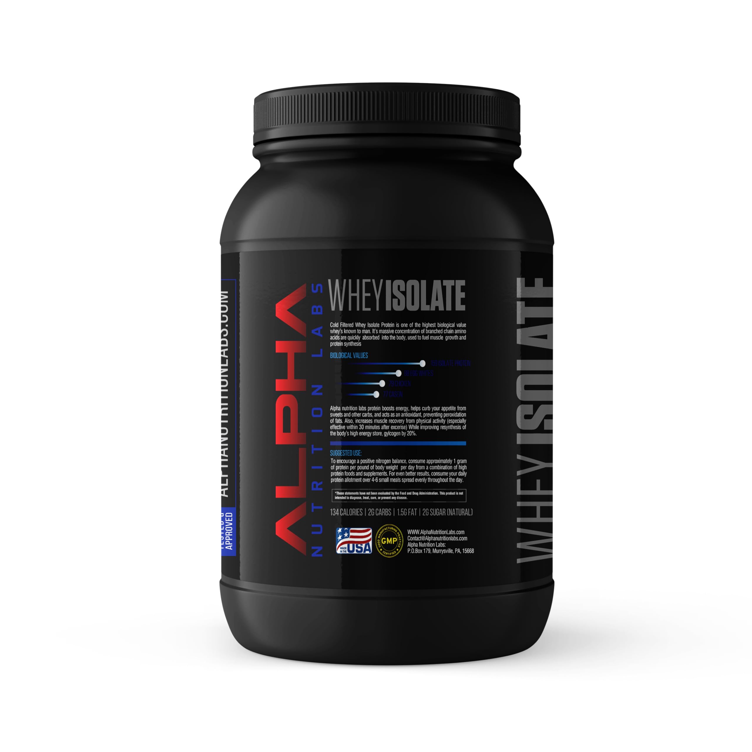 Alpha Nutrition Labs whey isolate banane – shaker rapide et goût agréable