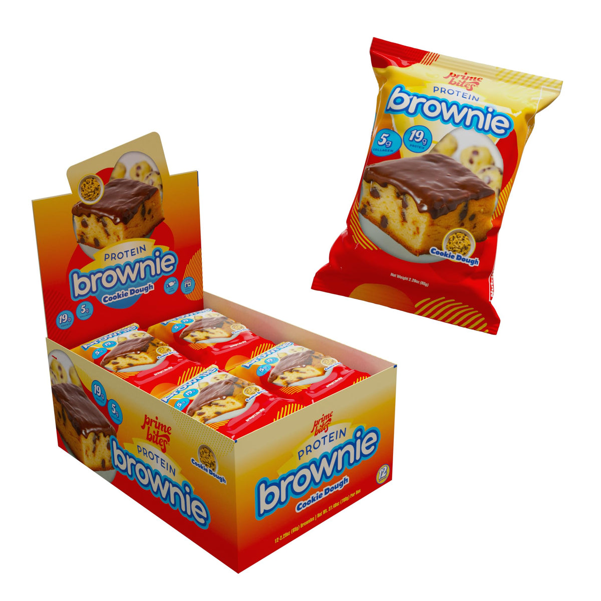 Alpha Prime Prime Bites Brownie, emballage pratique pour emporter