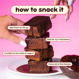 Prime Bites Brownie prêt à emporter, snack protéiné en déplacement.
