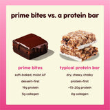 Prime Bites Brownie texture moelleuse et goût chocolaté, expérience rappelant un brownie frais.