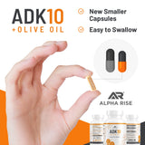 ALPHA RISE ADK10 D3 10000 UI pour absorption liposoluble efficace