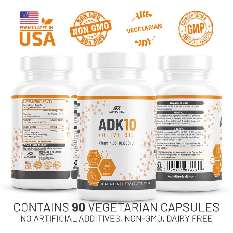 ALPHA RISE ADK10 sans allergènes soja lait et gluten