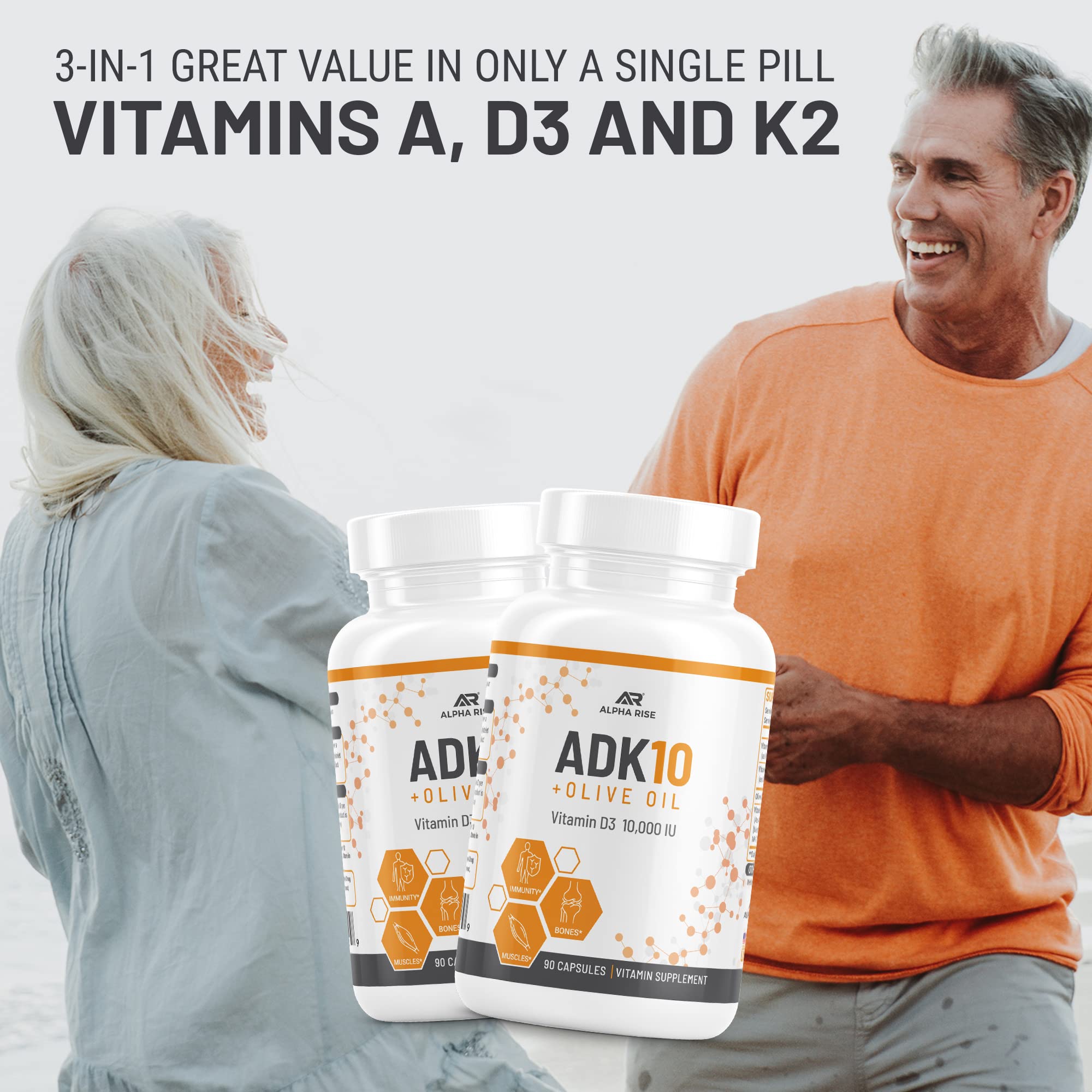 ALPHA RISE ADK10 végétarien non-OGM certifiée NSF