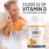ALPHA RISE ADK10 vitamine K2 MK7 MK4 en capsule