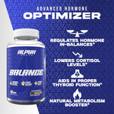 Alpha Supps Alpha Balance: Ashwagandha et Inositol, ingrédients clés de la formule.
