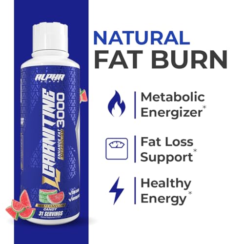 Alpha Supps L-Carnitine 3000 — etiquette claire indiquant dosage et saveur