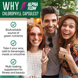 Alpha Flow chlorophylle capsules - produit premium fabriqué aux États-Unis