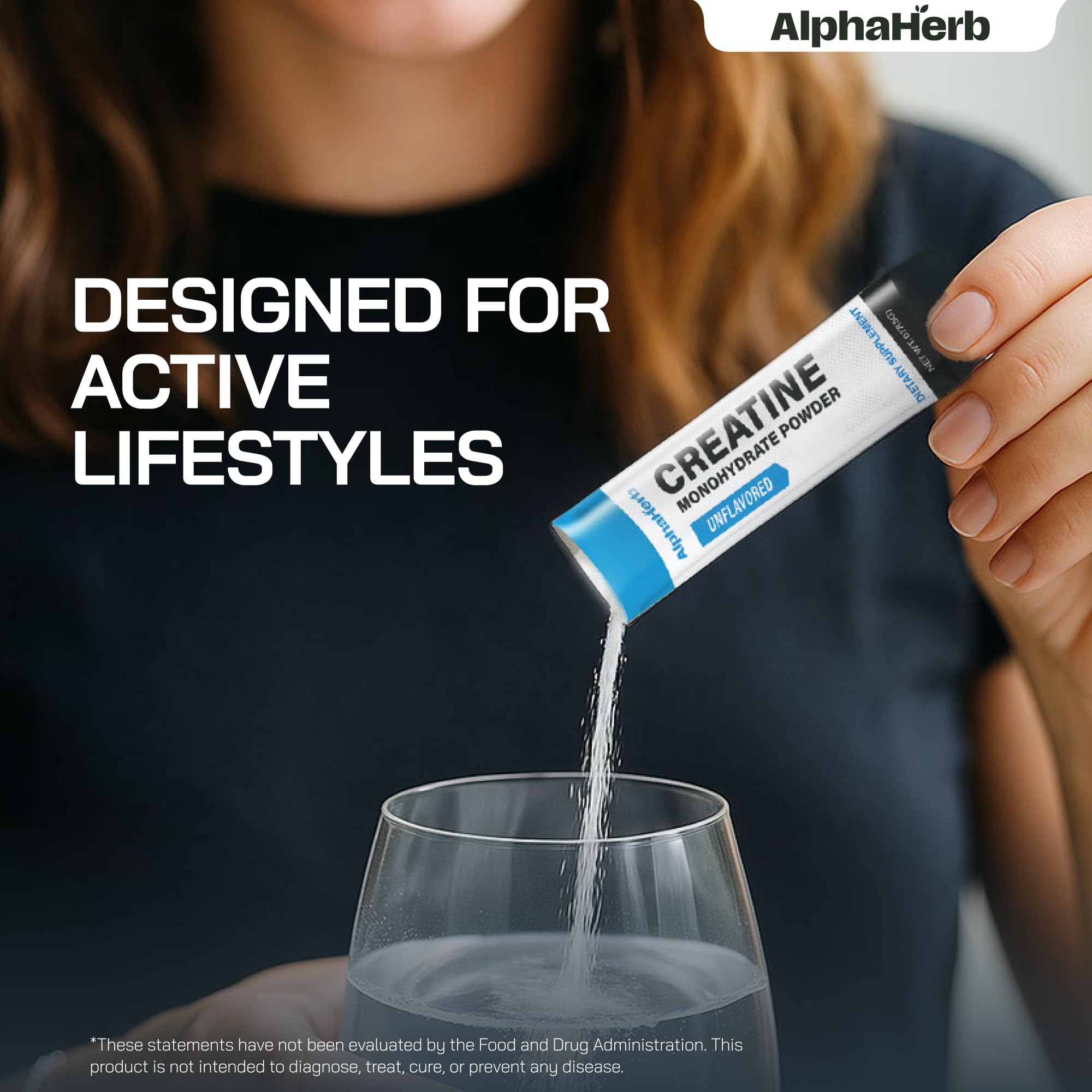 Sans sucre ni gluten, AlphaHerb Créatine convient à divers régimes.