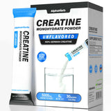AlphaHerb Créatine en stick, packaging pratique pour l'entraînement quotidien.