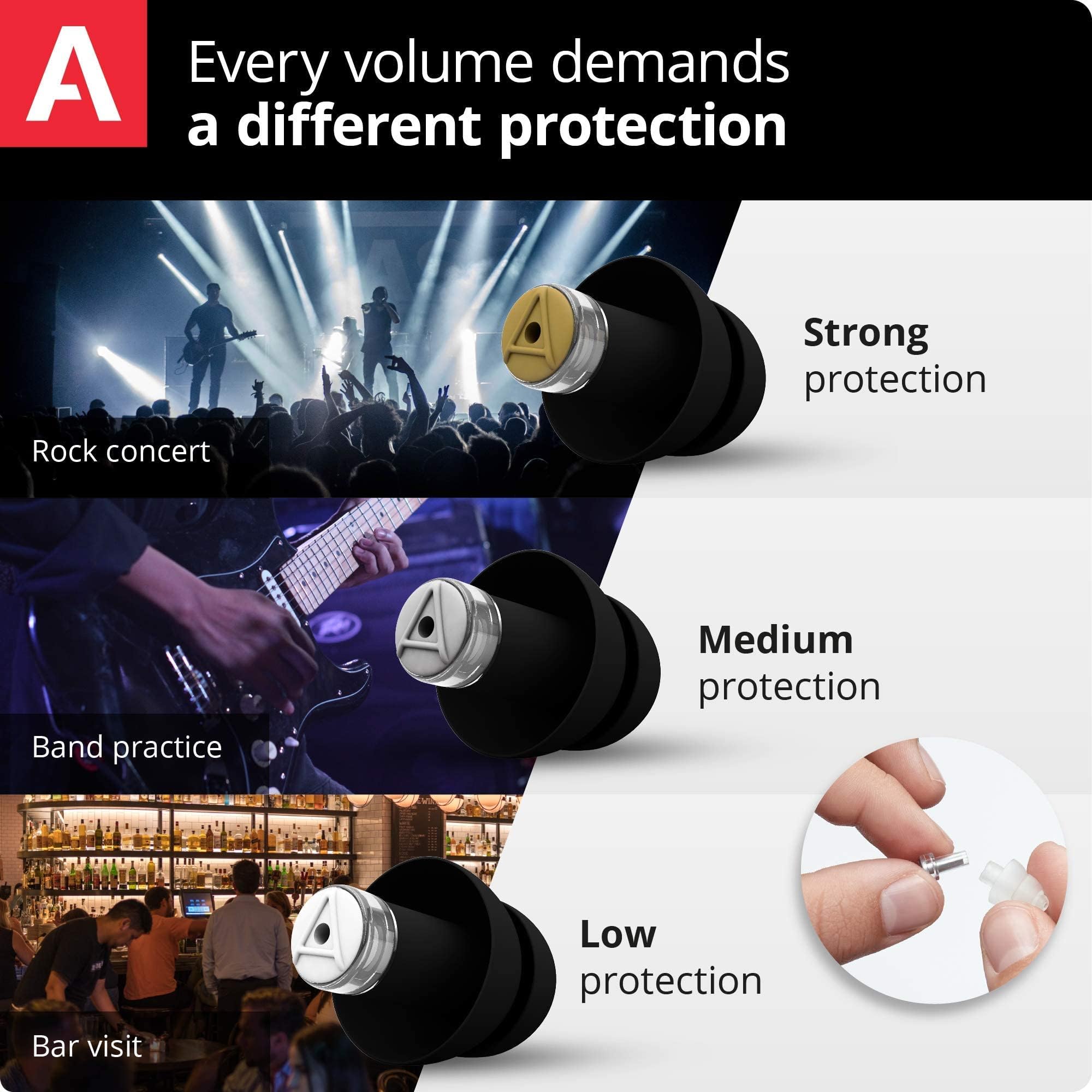 Filtre 19 dB Alpine pour équilibre sonore sur scène